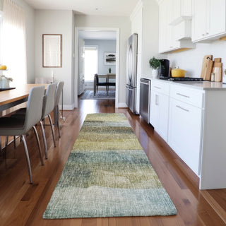 Dalyn Boca BO4 Khaki Machine Washable Area Rug Runner Lifestyle Image Feature