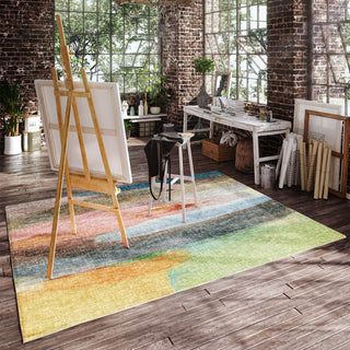 Dalyn Boca BO5 Salmon Machine Washable Area Rug Lifestyle Image Feature