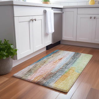 Dalyn Boca BO5 Salmon Machine Washable Area Rug Scatter Lifestyle Image Feature