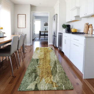 Dalyn Boca BO6 Aloe Machine Washable Area Rug Runner Lifestyle Image Feature
