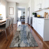 Dalyn Boca BO6 Pewter Machine Washable Area Rug Runner Lifestyle Image Feature