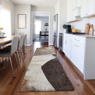 Dalyn Boca BO7 Taupe Machine Washable Area Rug Runner Lifestyle Image Feature