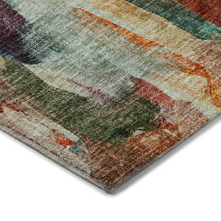 Dalyn Boca BO8 Paprika Machine Washable Area Rug Corner Image