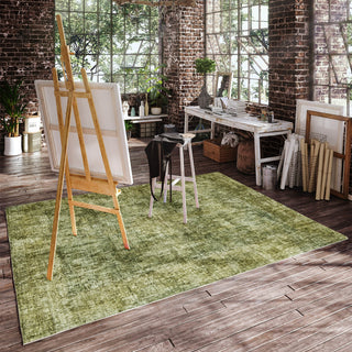 Dalyn Boca BO9 Aloe Machine Washable Area Rug Lifestyle Image Feature