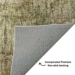 Dalyn Boca BO9 Taupe Machine Washable Area Rug Backing Image