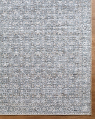 Becki Owens x Livabliss Aureta BOAU-2301 Machine Washable Area Rug Overhead Image