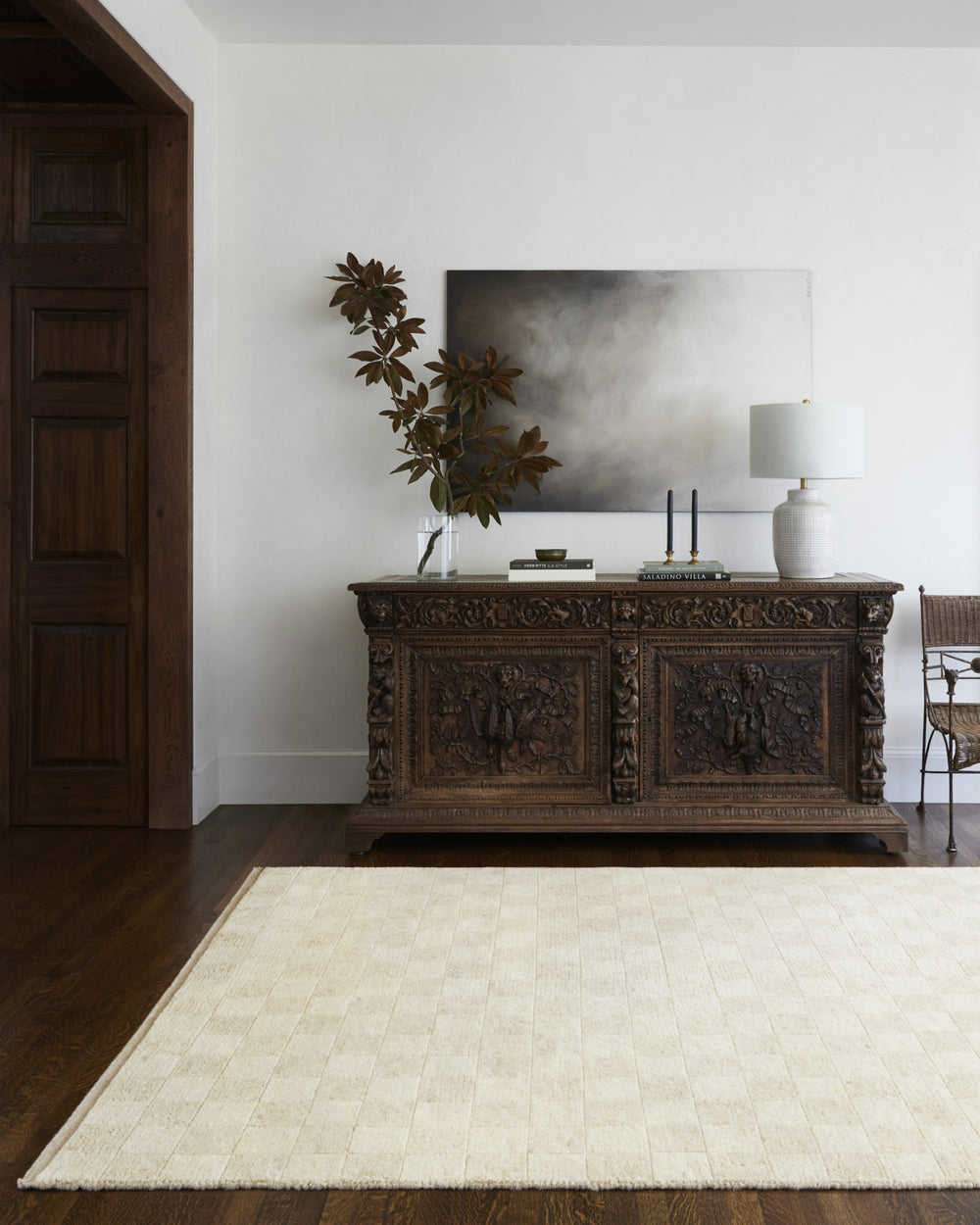 Surya Davey BODV-2303 Cream Area Rug by Becki Owens Style Shot Feature