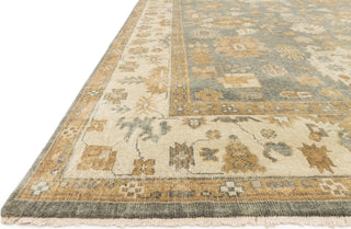 Loloi Bogart BG-02 Blue/Ivory Area Rug Corner Image