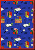 Joy Carpets Kid Essentials Bookworm (Spanish) Blue Area Rug