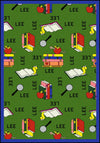 Joy Carpets Kid Essentials Bookworm (Spanish) Green Area Rug