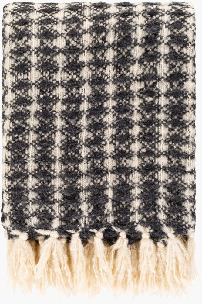 Surya Boris BOR-1000 Black Throw main image