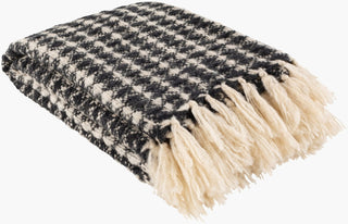 Surya Boris BOR-1000 Black Throw 