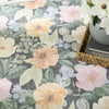 Nourison Botanical Washables BOT01 Charcoal Multicolor Area Rug Corner Image