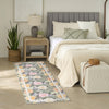 Nourison Botanical Washables BOT01 Charcoal Multicolor Area Rug Corner Image
