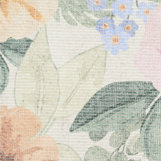 Nourison Botanical Washables BOT01 Ivory Multicolor Area Rug Swatch Image