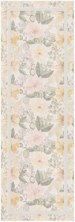 Nourison Botanical Washables BOT01 Ivory Multicolor Area Rug Main Image