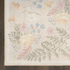 Nourison Botanical Washables BOT02 Beige Multicolor Area Rug Detail Image