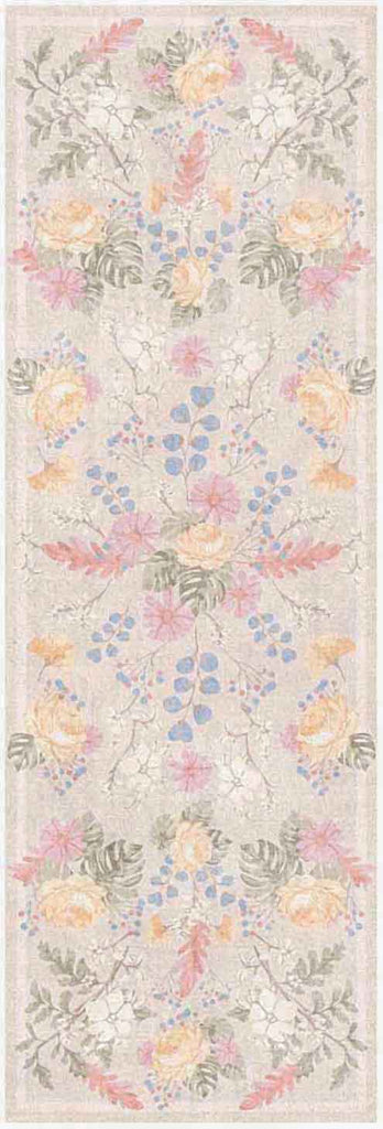 Nourison Botanical Washables BOT02 Beige Multicolor Area Rug main image