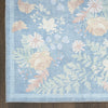 Nourison Botanical Washables BOT02 Blue Multicolor Area Rug Detail Image
