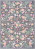 Nourison Botanical Washables BOT02 Charcoal Multicolor Area Rug main image