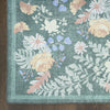 Nourison Botanical Washables BOT02 Green Multicolor Area Rug Detail Image