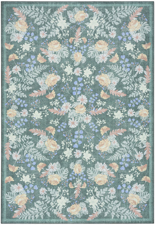 Nourison Botanical Washables BOT02 Green Multicolor Area Rug main image