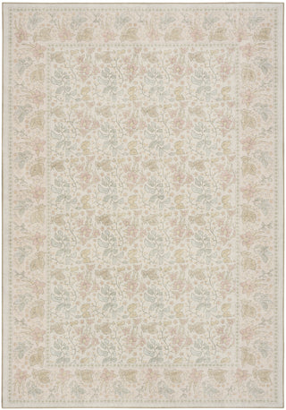 Nourison Botanical Washables BOT03 Beige Multicolor Area Rug main image