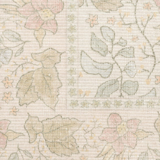 Nourison Botanical Washables BOT03 Beige Multicolor Area Rug Swatch Image