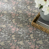 Nourison Botanical Washables BOT03 Charcoal Multicolor Area Rug Corner Image