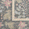 Nourison Botanical Washables BOT03 Charcoal Multicolor Area Rug Swatch Image