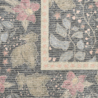 Nourison Botanical Washables BOT03 Charcoal Multicolor Area Rug Swatch Image