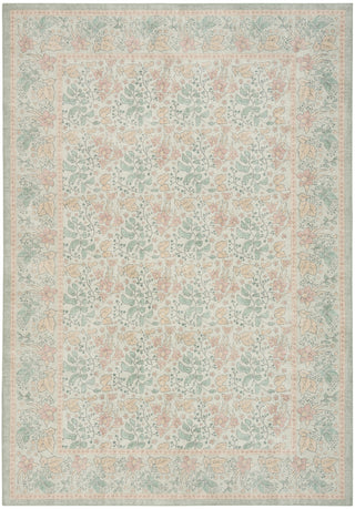 Nourison Botanical Washables BOT03 Green Multicolor Area Rug main image
