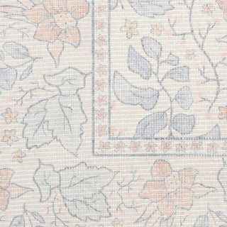 Nourison Botanical Washables BOT03 Ivory Multicolor Area Rug Swatch Image