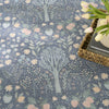 Nourison Botanical Washables BOT04 Blue Multicolor Area Rug Corner Image