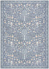 Nourison Botanical Washables BOT04 Blue Multicolor Area Rug main image