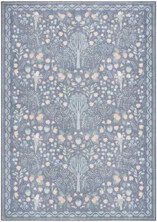 Nourison Botanical Washables BOT04 Blue Multicolor Area Rug main image
