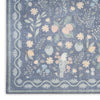 Nourison Botanical Washables BOT04 Blue Multicolor Area Rug Texture Image