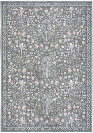 Nourison Botanical Washables BOT04 Charcoal Multicolor Area Rug main image