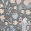 Nourison Botanical Washables BOT04 Charcoal Multicolor Area Rug Swatch Image