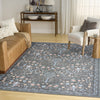 Nourison Botanical Washables BOT04 Charcoal Multicolor Area Rug Corner Image