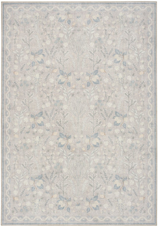 Nourison Botanical Washables BOT04 Grey Multicolor Area Rug main image