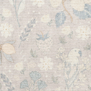 Nourison Botanical Washables BOT04 Grey Multicolor Area Rug Swatch Image