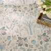 Nourison Botanical Washables BOT04 Ivory Multicolor Area Rug Corner Image