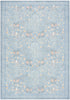 Nourison Botanical Washables BOT04 Light Blue Multicolor Area Rug main image