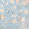 Nourison Botanical Washables BOT04 Light Blue Multicolor Area Rug Swatch Image