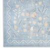 Nourison Botanical Washables BOT04 Light Blue Multicolor Area Rug Texture Image