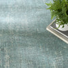Nourison Botanical Washables BOT05 Green Area Rug Corner Image