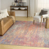 Nourison Botanical Washables BOT05 Multicolor Area Rug Corner Image