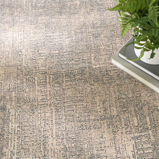 Nourison Botanical Washables BOT05 Taupe Area Rug Corner Image