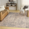 Nourison Botanical Washables BOT05 Taupe Area Rug Corner Image